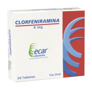 CLORFENIRAMINA 4MG TABLETA ECAR