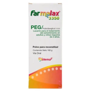 POLIETILENGLICOL 3350 POLVO PARA RECONSTITUIR, FRASCO X 160G FARMALAX ECAR