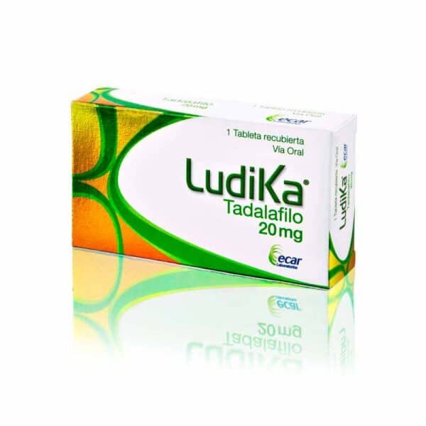TADALAFILO 20MG TABLETA RECUBIERTA LUDIKA