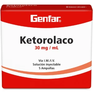 KETOROLACO 30MG/ML SOLUCION INYECTABLE I.M/I.V 1ML GENFAR