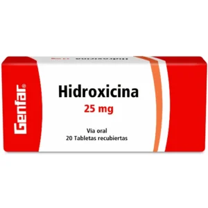HIDROXICINA 25MG TABLETA RECUBIERTA GENFAR