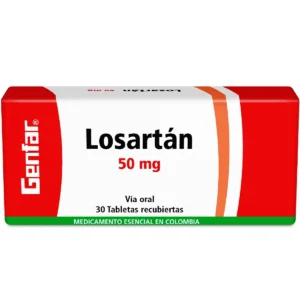 LOSARTAN POTASICO 50MG TABLETA RECUBIERTA GENFAR