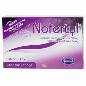 ENANTATO DE NORETISTERONA + VALERATO DE ESTRADIOL 50MG/5MG AMPOLLA NOFERTYL LAFRANCOL