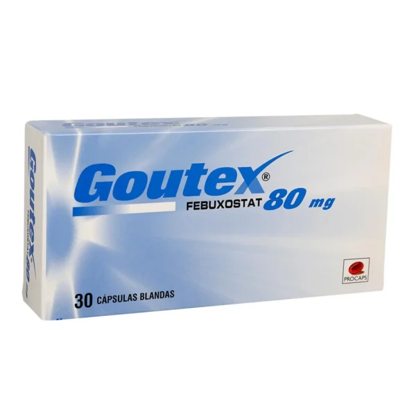 FEBUXOSTAT 80MG CAPSULA BLANDA GOUTEX