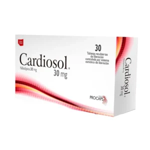 NIFEDIPINA 30MG TABLETAS RECUBIERTAS DE LIBERACION CONTROLADA POR SISTEMA OSMOTICO DE LIBERACION CARDIOSOL 30mg