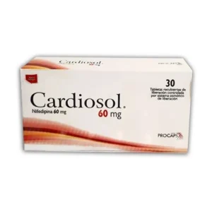 NIFEDIPINA 60MG TABLETAS RECUBIERTAS DE LIBERACION CONTROLADA POR SISTEMA OSMOTICO DE LIBERACION CARDIOSOL 60MG
