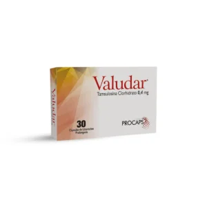 TAMSULOSINA CLORHIDRATO 0.4MG CAPSULA DE LIBERACION PROLONGADA VALUDAR