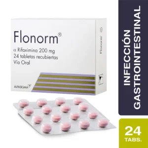 RIFAXIMINA 200MG TABLETA RECUBIERTA FLONORM