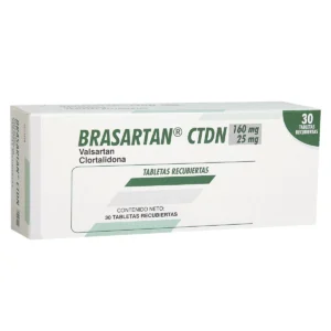VALSARTAN 160MG + CLORTALIDONA 25MG TABLETA RECUBIERTA BRASARTAN CTDN