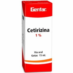 CETIRIZINA 1% GOTAS FRASCO*15ML GENFAR