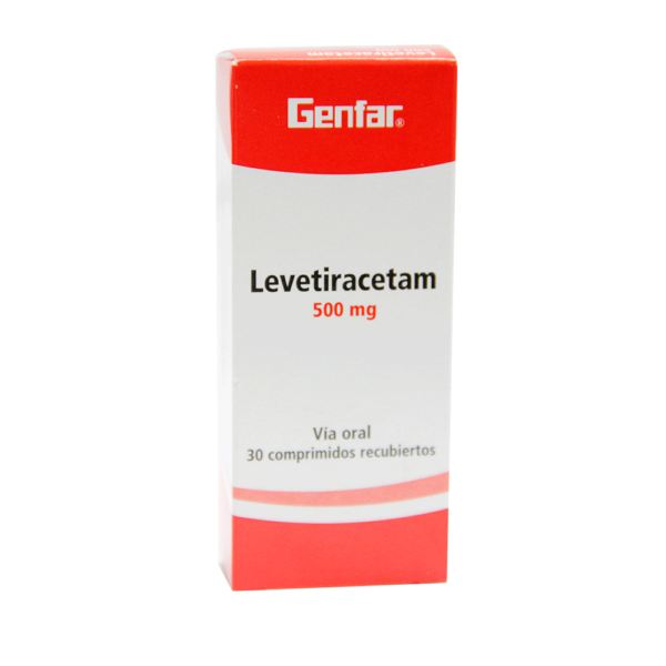 LEVETIRACETAM 500MG TABLETA RECUBIERTA GENFAR