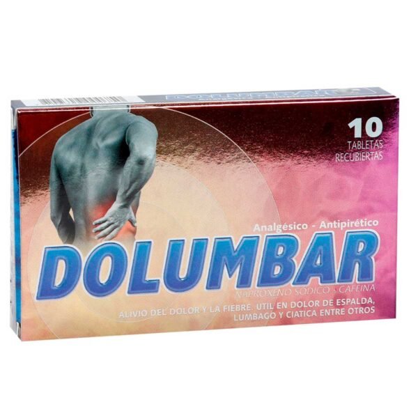 NAPROXENO SODICO 220MG + CAFEINA 50MG TABLETAS RECUBIERTAS DOLUMBAR