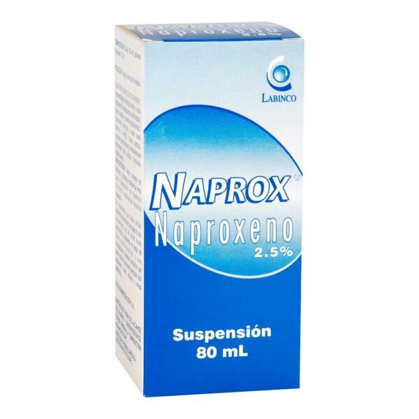 NAPROXENO SUSPENSION 2.5% FRASCO*80ML NAPROX