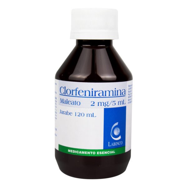 CLORFENIRAMINA MALEATO 2MG/5ML JARABE FRASCO*120ML LABINCO