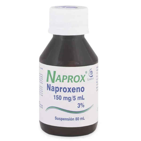 NAPROXENO 150MG/5ML SUSPENSION 3% FRASCO*80ML NAPROX