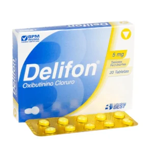 OXIBUTININA 5MG TABLETA RECUBIERTA DELIFON