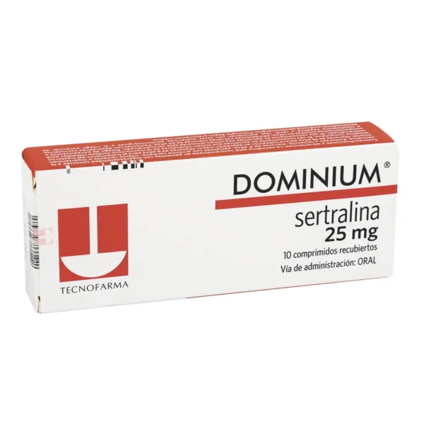 SERTRALINA 25MG COMPRIMIDO RECUBIERTO DOMINIUM