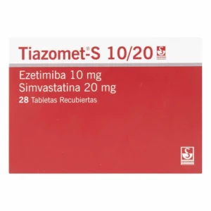 EZETIMIBE 10MG + SIMVASTATINA 20MG TABLETA RECUBIERTA TIAZOMET-S
