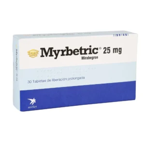 MIRABEGRON 25MG TABLETAS DE LIBERACIÓN PROLONGADA MYRBETRIC 25MG