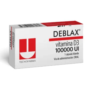 VITAMINA D3 100.000 UI CAPSULA BLANDA DEBLAX