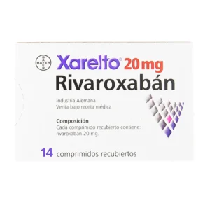 RIVAROXABAN 20MG COMPRIMIDO RECUBIERTO XARELTO 20MG