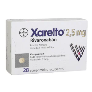 RIVAROXABAN 2.5MG COMPRIMIDO RECUBIERTO XARELTO 2.5MG