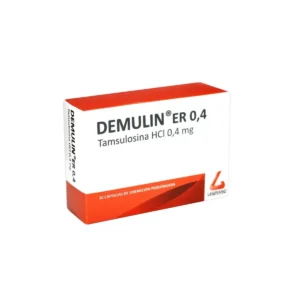 TAMSULOSINA 0,4MG  CAPSULAS LIBERACION PROLONGADA DEMULIN ER LEGRAND S.A