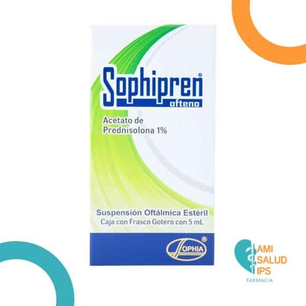 SOPHIPREN OFTENO PREDNISOLONA 1% SUSPENSION OFTALMICA FRASCO X 5 ML