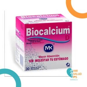 CITRATO DE CALCIO + VITAMINA D3 500MG+200UI POLVO EFERVECENTE BIOCALCIUM D SOBRE