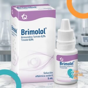 BRIMOLOL BRIMONIDINA TARTRATO 0.2%, TIMOLOL 0.5% SOLUCION OFTALMICA FRASCO*5ML - TECNOQUIMICAS