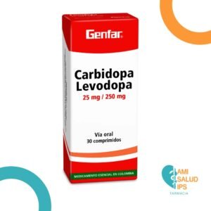 CARBIDOPA 25MG LEVODOPA 250MG C*30 TABLETAS GENFAR