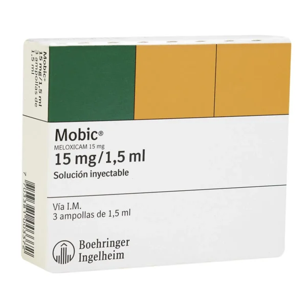 MELOXICAM 15MG/1.5ML SOLUCION INYECTABLE I.M MOBIC