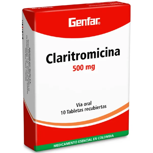 CLARITROMICINA 500MG TABLETA GENFAR
