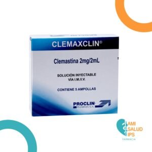 CLEMASTINA 2MG/2ML SOLUCION INYECTABLE I.V/I.M CLEMAXCLIN
