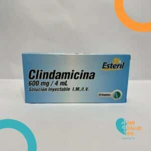 CLINDAMICINA 600MG/4ML SOLUCION INYECTABLE I.M/I.V AMPOLLA BIOESTERIL