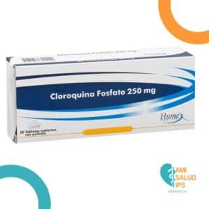 CLOROQUINA FOSFATO 250MG TABLETA HUMAX