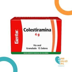 COLESTIRAMINA 4G GRANULOS SOBRE DE 9G GENFAR