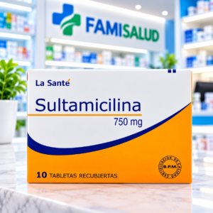 SULTAMICILINA 750MG C*10 TABLETAS RECUBIERTAS - LA SANTE