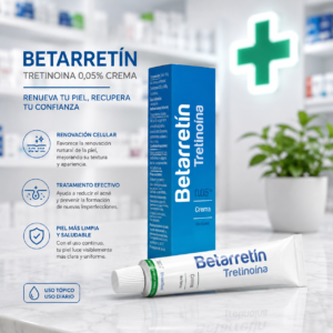 BETARRETIN TRETINOINA 0.05% CREMA TOPICA TUBO*30G MEDIHEALTH