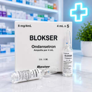 BLOKSER ONDANSETRON 8MG/4ML SOLUCION INYECTABLE * 5 AMPOLLAS DE 4ML - BAXTER