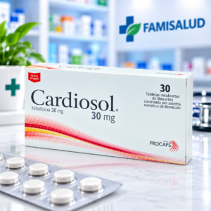 CARDIOSOL 30MG NIFEDIPINO 30MG C*30 TABLETAS RECUBIERTAS DE LIBERACION CONTROLADA POR SISTEMA OSMOTICO DE LIBERACION - PROCAPS