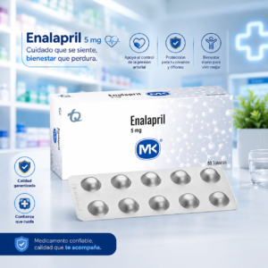ENALAPRIL 5MG BLISTERS * 50 TABLETAS MK