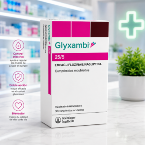 GLYXAMBI EMPAGLIFLOZINA 25MG, LINAGLIPTINA 5MG C*30 TABLETAS RECUBIERTAS BOEHRINGER
