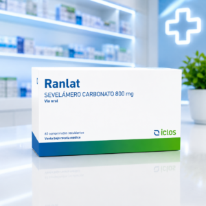 RANLAT SEVELAMERO CARBONATO 800MG C*60 COMPRIMIDOS RECUBIERTOS - MEGALABS