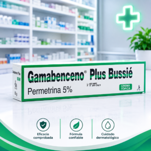 GAMABENCENO PLUS PERMETRINA 5% CREMA TOPICA TUBO*60G BUSSIE