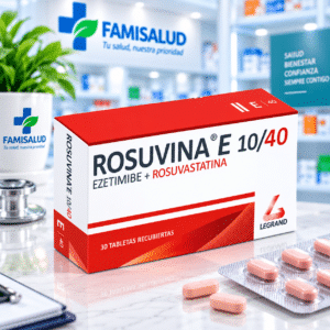 ROSUVINA E EZETIMIBA 10MG, ROSUVASTATINA 40MG C*30 TABLETAS RECUBIERTAS - LEGRAND
