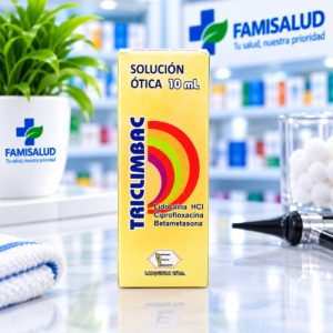 TRICLIMBAC LIDOCAINA 40MG, CIPROFLOXACINO 3.0MG, BETAMETASONA 1.0MG SOLUCION OTICA FRASCO*10ML - LABQUIFAR
