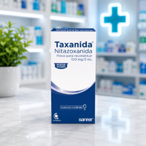 TAXANIDA NITAZOXANIDA 100MG/5ML POLVO PARA RECONSTITUIR A SUSPENSION ORAL FRASCO*60ML - SANFER