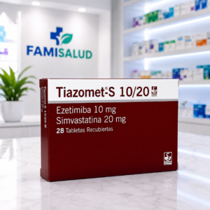 TIAZOMET S EZETIMIBA 10MG, SIMVASTATINA 20MG C*28 TABLETAS RECUBIERTAS - SIEGFRIED