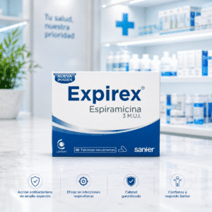 EXPIREX ESPIRAMICINA 3.000.000UI C*10 TABLETAS RECUBIERTAS LABINCO